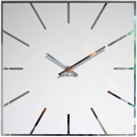 Grande orologio da parete bianco EXACT 30cm