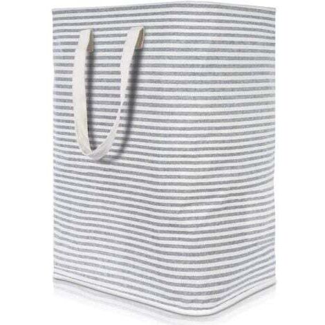 Grande Panier à Linge,Panier à lingePliable,Cordon Paniers à Linge,Pliable Sac à Linge,Pliage Grande Capacité Corbeilles à Linge,Panier de salle de bains,Panier à linge pliable,Boîte de rangement-Gris