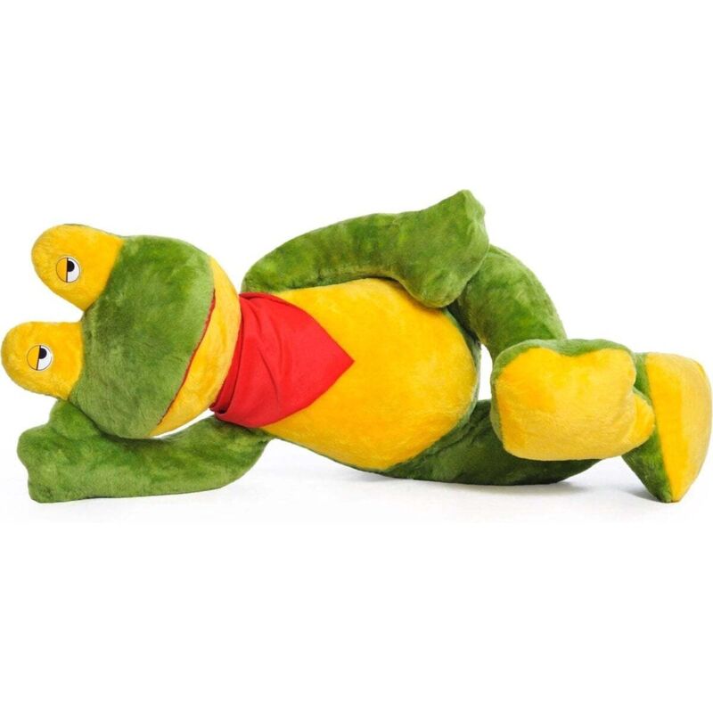 Viking Choice - Grande peluche rana verde giallo