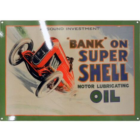 Grande Plaque métallique Shell