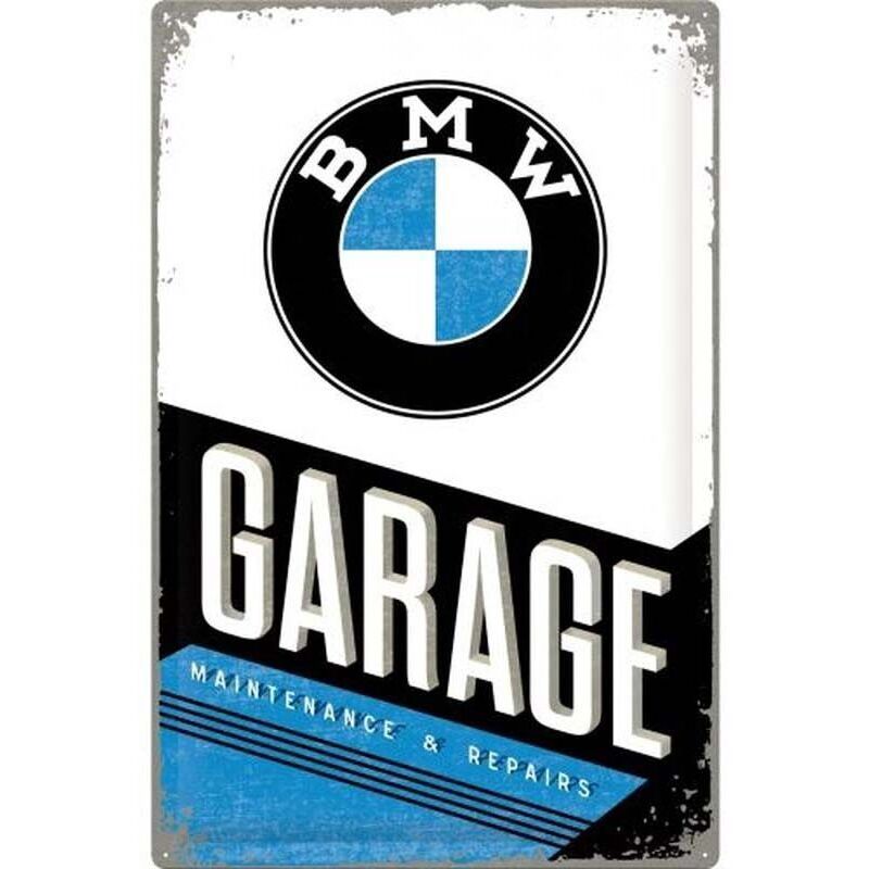 BMW - Plaque décorative en métal en relief 40 x 60 cm Garage