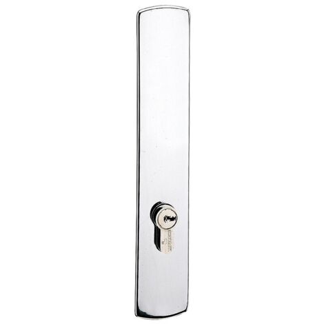 Grande plaque seule en zamak chromé - Entraxe 70 mm - Carré 7 mm - Pour Ensemble RIV-BLOC aveugle - VACHETTE
