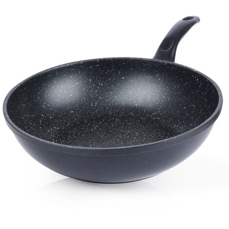 Grande poêle wok en granit 30 cm