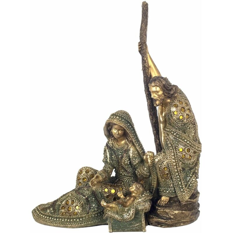 Grande statue Nativité en résine 36 cm