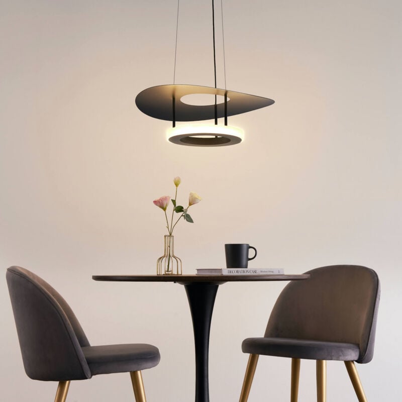 Suspension aérienne noire led - Onil