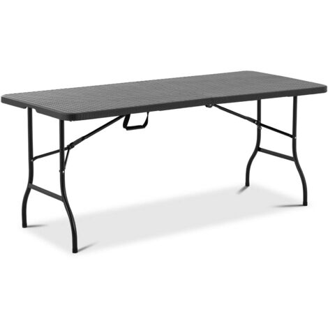 Grande Table Pliante Intérieur Extérieur 150 kg max. 183 x 75 x 74 cm Acier PE