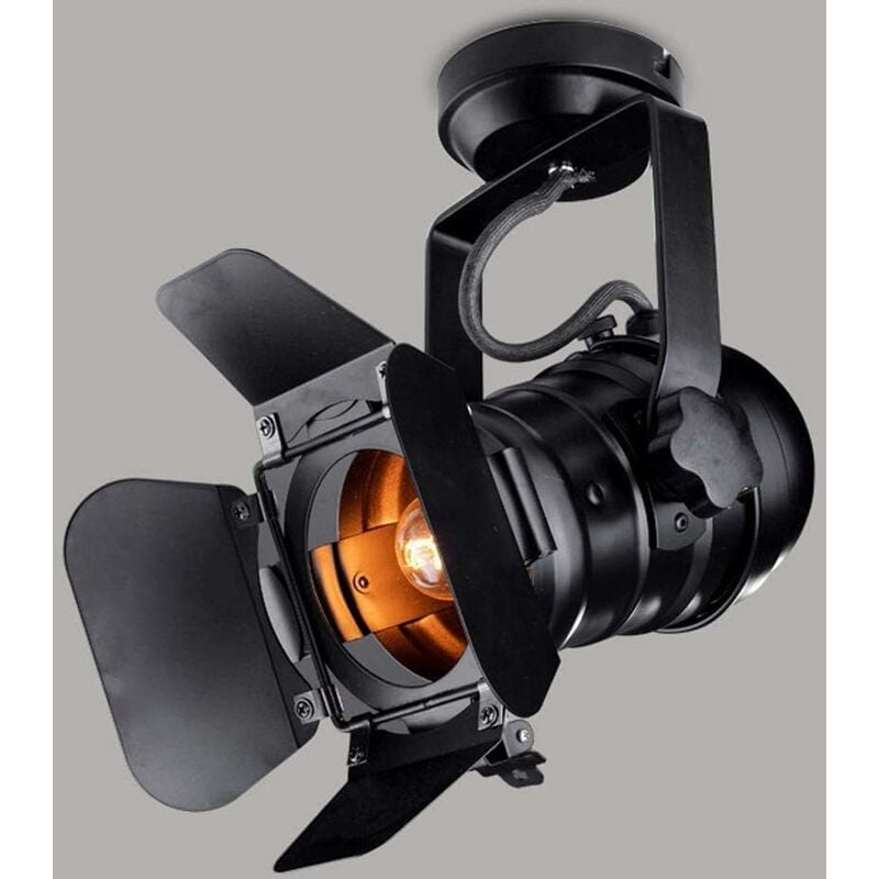 Comely - Grande taille L31 W17 H35cm Plafonnier Industriel, E27 Métal Réglable Luminaire Plafond, Vintage Industrielle Plafonnier Luminaire