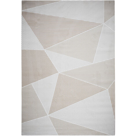 Grande Tappeto dal Design Contemporaneo e Moderno - Beige (290x200 cm) - Cerna Beige -