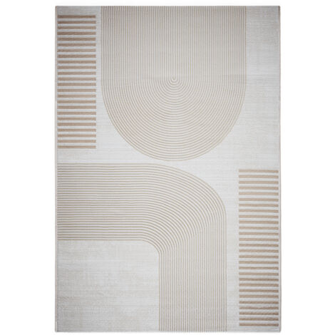 Grande Tappeto dal Design Contemporaneo e Moderno - Beige (290x200 cm) - Rya Beige -