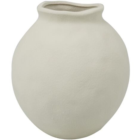 Grande vaso in porcellana bianca in stile bohémien per la decorazione domestica