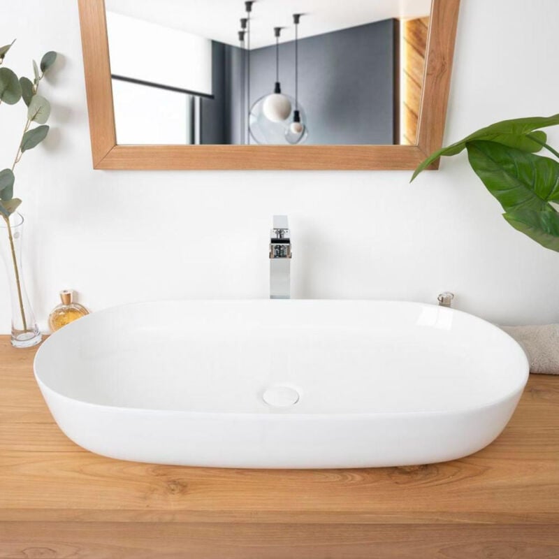 Grande vasque céramique Phébie 82cm