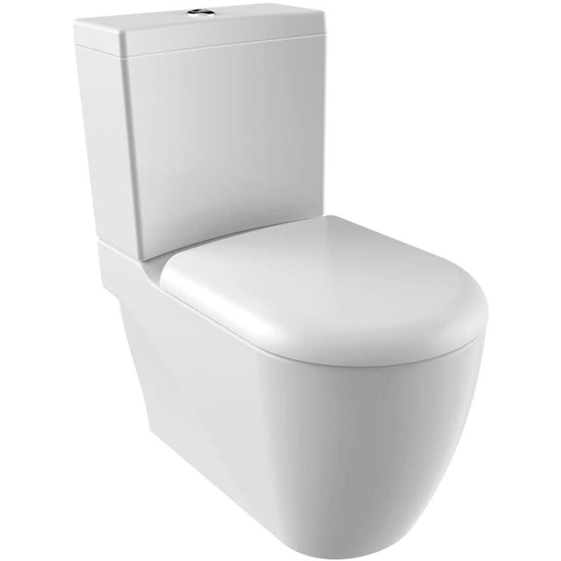 Grande xl Close Coupled Toilettes, blanc