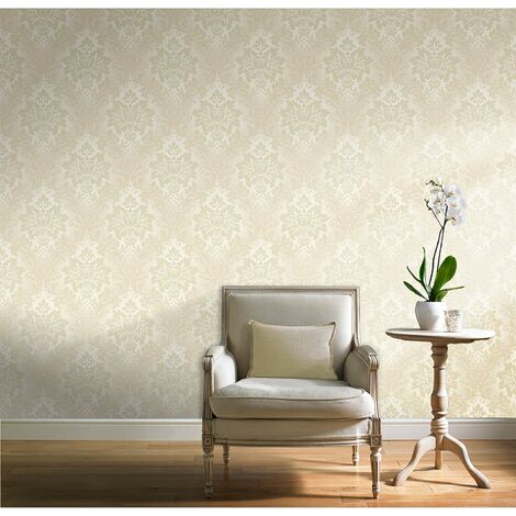 main image of "Royal House Vinyl Wallcovering Fabric Plain in Silver A10702"