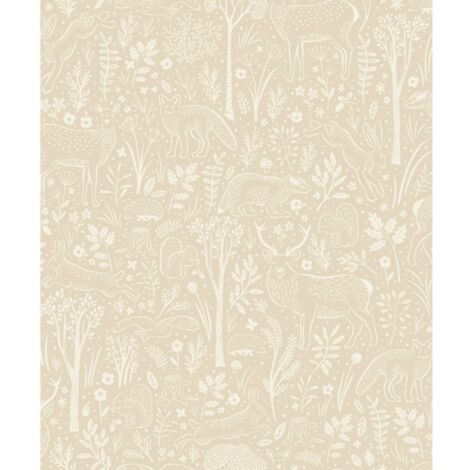 Grandeco Little Dreamers Cream Nursery Kids Room Paste The Wall Wallpaper