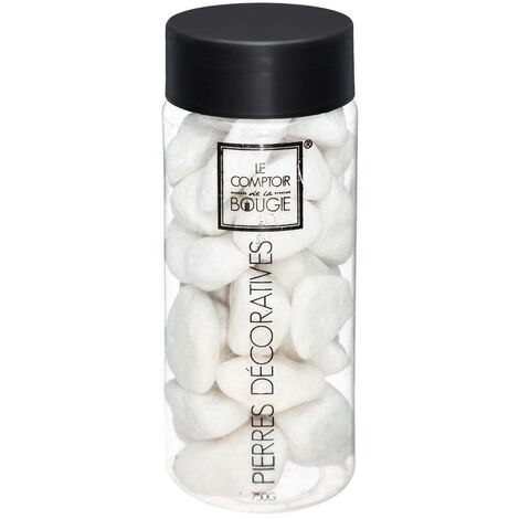 Grandes pierres décoratives PIERRE DÉCO, 750 g, blanc