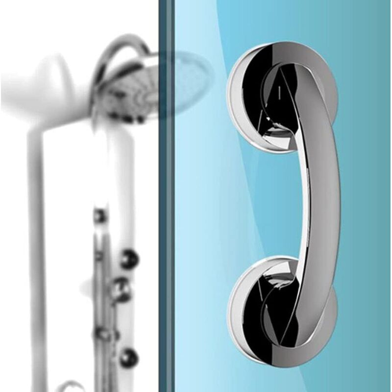 grandes poignées de porte et de fenêtre en verre, portes coulissantes de salle de bain, armoires, poignées sans trou, poignées de réfrigérateur,