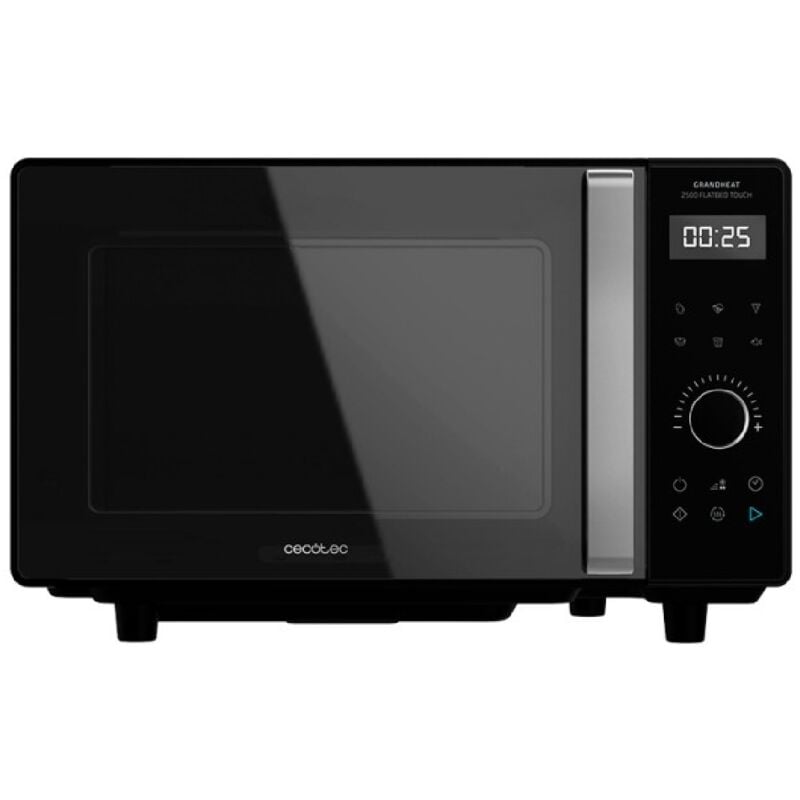Cecotec - Micro-ondes sans plateau GrandHeat 2500 Flatbed Touch Black