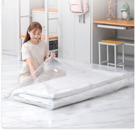 Grandi sacchetti sottovuoto ermetici e richiudibili per risparmiare spazio, ideali per materassi, vestiti e altri oggetti compressi all'80% (220 x 100 cm).