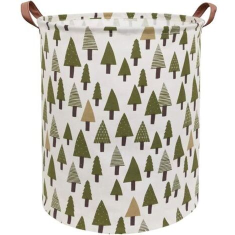 Grands bacs de rangement, panier à linge pliable en toile pour la maison, le bureau, l'organisateur de jouets, la décoration d'intérieur (arbre)