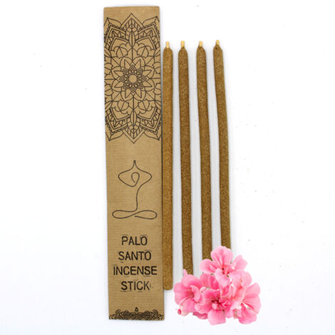 Grands bâtons d'encens Palo Santo - Fleurs fraîches- Vendu par 1