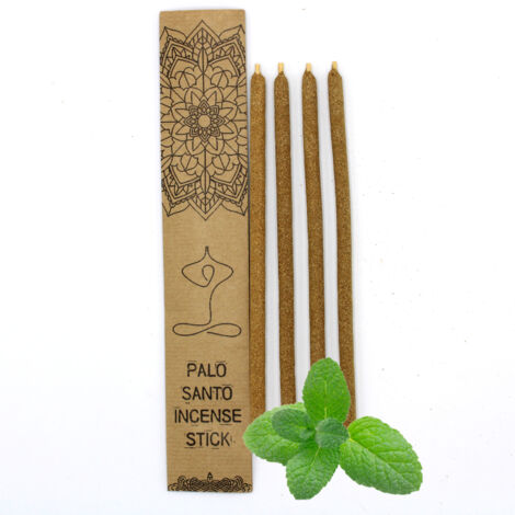 Grands bâtons d'encens Palo Santo - Menthe- Vendu par 1