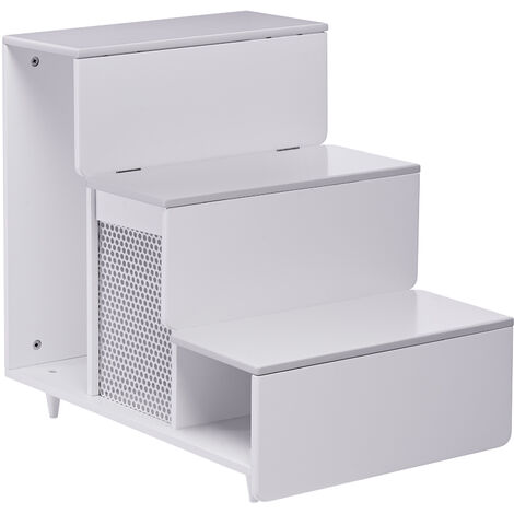 Grands escaliers en bois pour chien chat Blanc Teamson Pets ST-H400024