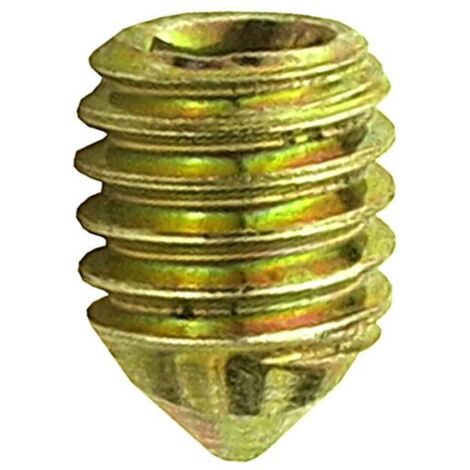 GRANI PER FISSAGGIO MANIGLIA M6 X 8 MM. IN FERRO ZINCATO GIALLO 10 PZ.