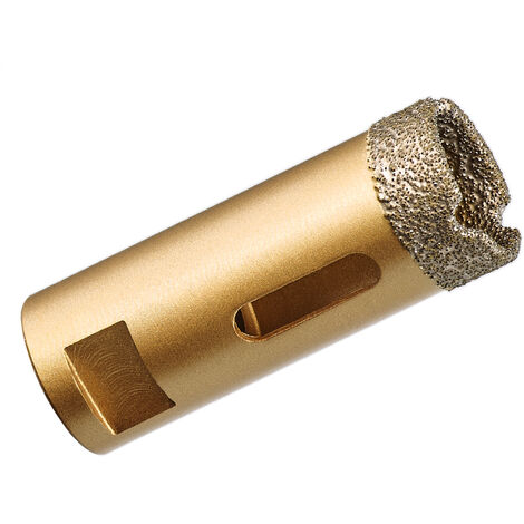GraniFix Ø 25 mm Foret diamant Trépan Scie cloche Couronne diamantée pour perçage forage à sec et à eau pour meuleuse d'angle - Filetage M14