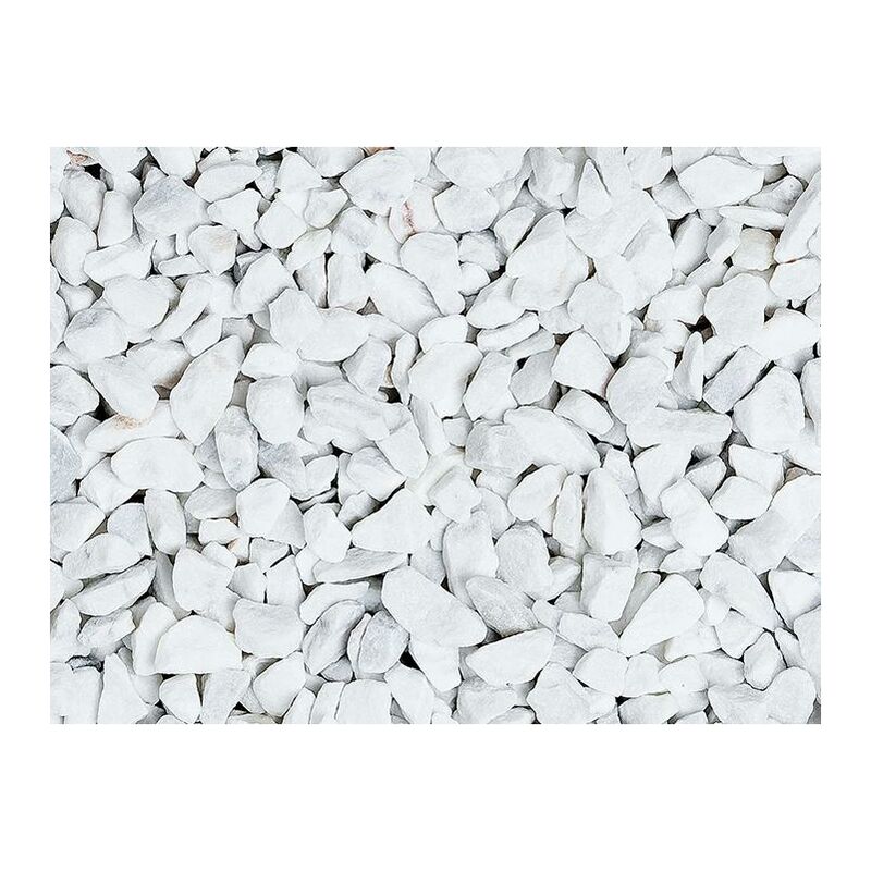 Graniglia, Granulato Per Giardino, Bianco Carrara 12 16 Mm 25 Kg 
