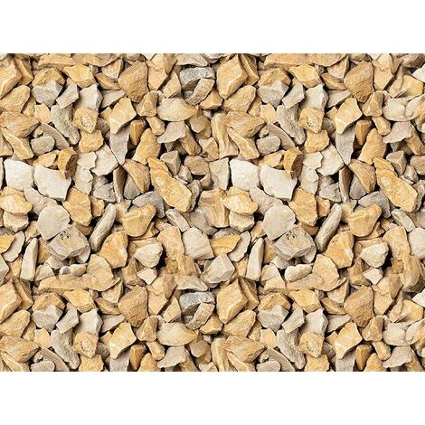 Graniglia, granulato per giardino, Giallo Mori 40-80 mm (40 sacchi da 25 Kg)