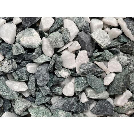 Graniglia miscelata, granulato per giardino, Green White 8-16 mm (600 kg)