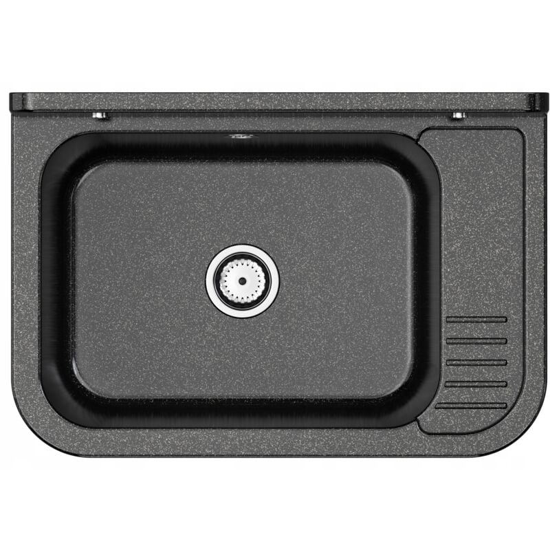 Granitan - Evier utilitaire chambre de lavage paron noir siphon technique garage 80748961