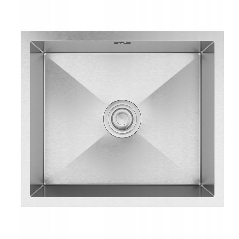 Granitan - vier en acier inoxydable 1 bac chrome 52x45