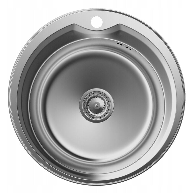 Granitan - vier En Acier Rond 1 Bac Satin Apulia51