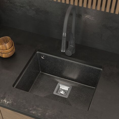 Granitan Évier Suspendu Napo 550 - Noir