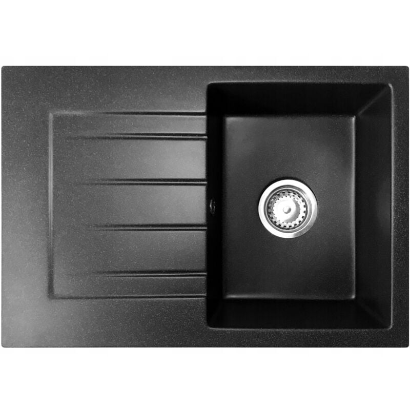 Granitan - granite sinkind + siphone 1 compartiment 6 couleurs