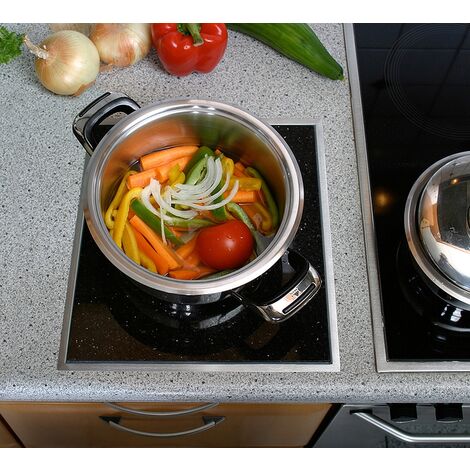 Granitfeld Galaxy Star 250 x 250 mm - in Arbeitsplatte integrierter Küchenhelfer, Schneidbrett, Topfträger