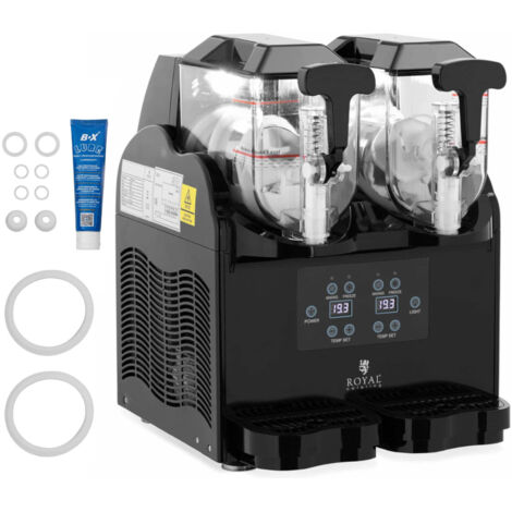 Granitor macchina per sorbetto e granita doppia 380 W 2 x 3 l