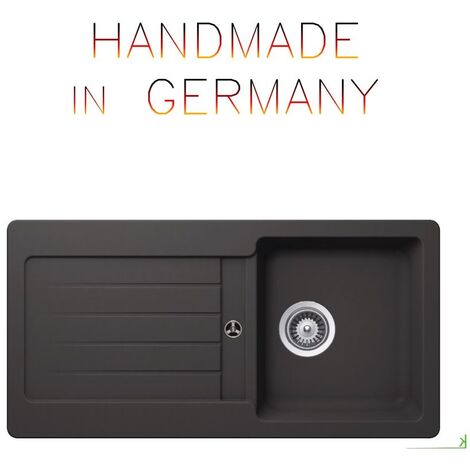 Granitspüle Victory S-VEL 860.40 - gray, ab 45er Unterschrank, 860 x 435 mm