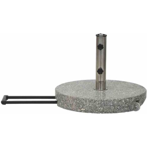 Granitständer Trolley 40 kg rund mit Tolley-Auszug und Rollen