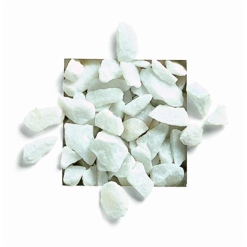 Granulato Di Marmo Bianco Carrara 20 Kg Per Giardino E Decorazioni