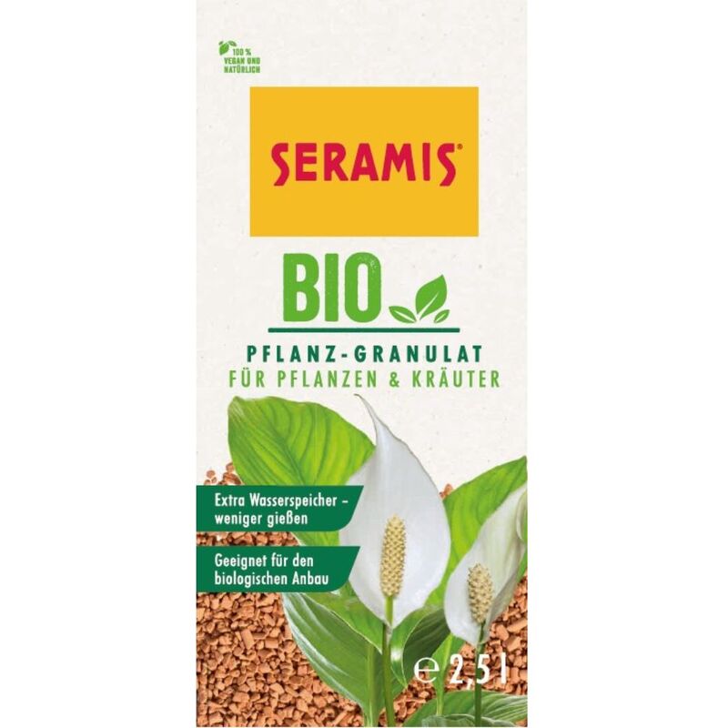 Seramis - Granules de plantes biologiques pour plantes et herbes