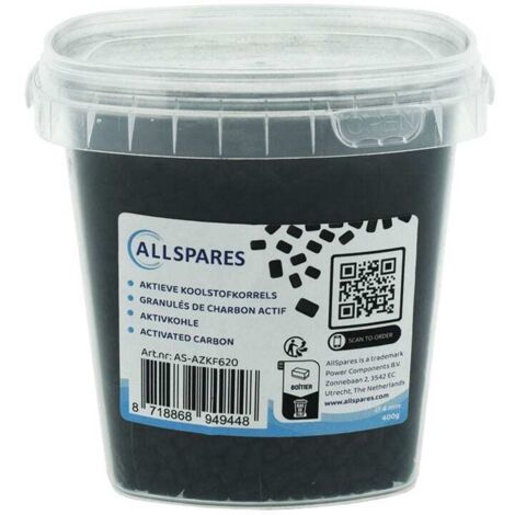 Gránulos de carbón activado universales AllSpares - 400 g