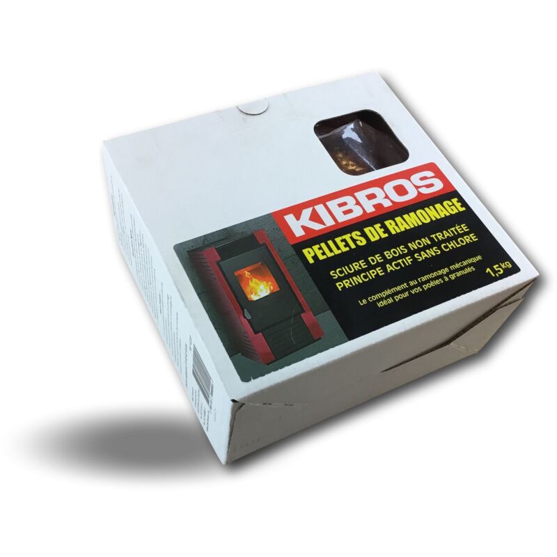 Kibros - Granulés de ramonage poêle pellet - a l'unité - Sachet de 1,5 kg