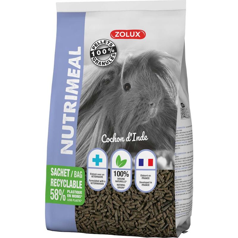 Zolux - Granulés pour cochon d'inde Nmeals 2.5 kg