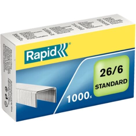 Grap rapid 26/6 mm galvanizada caja 1000 u