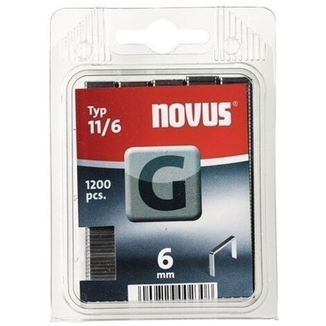Grapa Alambre Plano G Tipo 11 06Mm Ancho 10,6Mm 1200Pz Novus