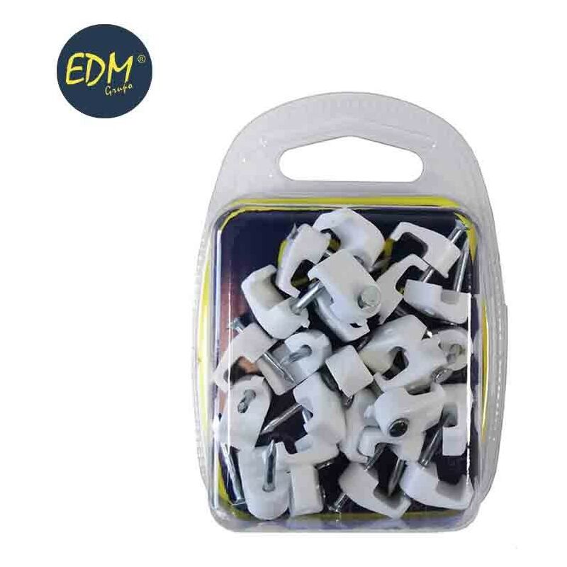 

Grapa Blanca Cable Manguera Plana 2X1,5 N° 1 (25Unidades) - Edm