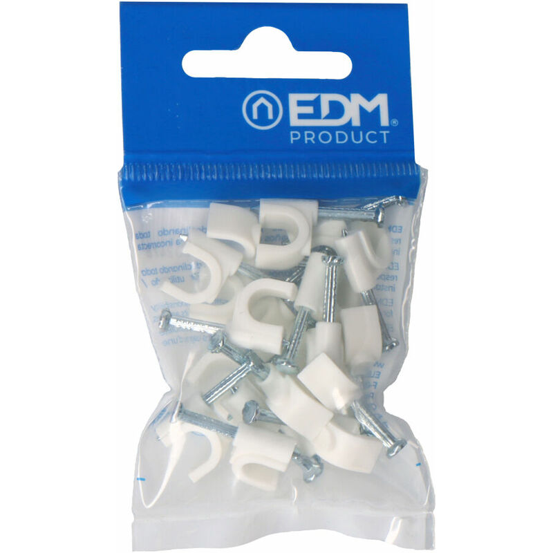

Grapa blanca cable manguera tubular 2x1,5 envasada - EDM