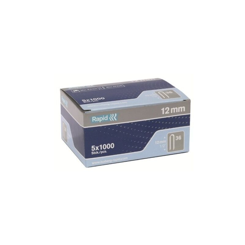 

Grapa Electricidad Cable 14Mm Nº36 Rapid 5.000 Pz